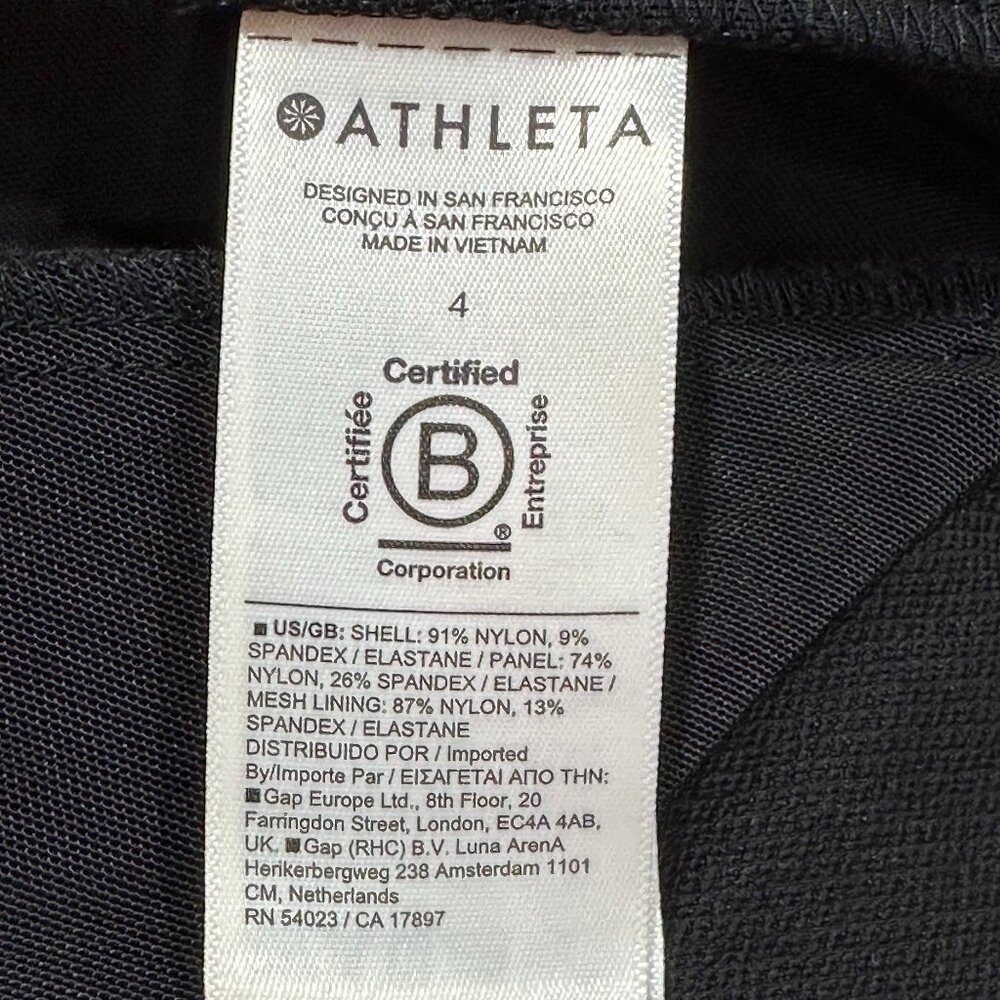Athleta Headland Hybrid Mid Rise Jogger Black SZ 4 S/486183-00 Athletic Workout - Picture 6 of 9